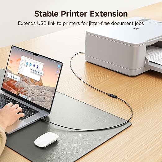 Cable Matters 3-Pack Short USB Extension Cable - 3ft, Male to Female USB Extender Cable, USB2.0 Extension Cord, 480Mbps, Black