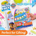 Crayola PAW Patrol Color Wonder Magic Light Brush – Mess Free Painting Kit for Kids with Lightup Brush, Gift for Toddlers, Preschool Art Activities, Ages 3+