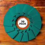 Blank Beer Can Coolers Sleeves (30-Pack) Soft Insulated Beer Can Coolies - HTV Friendly Plain Koolies in Bulk for Beer Cans & Bottles - Coolie Blanks for Vinyl Projects & Wedding Favors (Teal)
