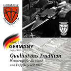 3 Swords Germany - brand quality 8 piece manicure pedicure grooming kit set synthetic leather case black - Made in Germany