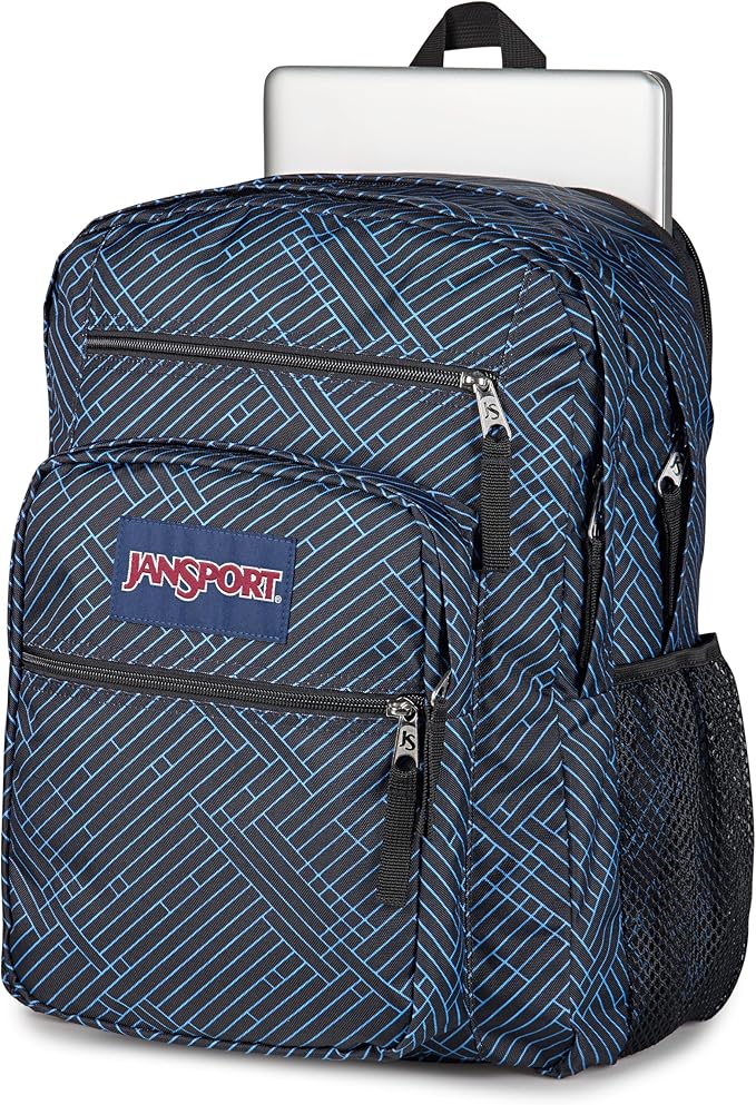 JanSport Laptop Backpack - Computer Bag with 2 Compartments, Ergonomic Shoulder Straps, 15” Laptop Sleeve, Haul Handle - Team Stripes