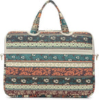 kayond Red Bohemia Patten Waterproof Laptop Shoulder Messenger Bag Case Sleeve for 12 Inch 13.3 Inch Laptop