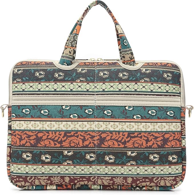 kayond Red Bohemia Patten Waterproof Laptop Shoulder Messenger Bag Case Sleeve for 12 Inch 13.3 Inch Laptop