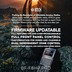 BAOFENG BF-F8HP PRO 10 W Tri-Band Two-Way Radio – UV-5R 7th Gen, 1000 Channels, GPS & NOAA Weather, Aviation/VHF/UHF/1.25 m Scanner, IP54 Rugged, USB-C Rechargeable Battery