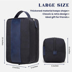 Vorspack Toiletry Bag for Men - Water Resistant Travel Bag for Toiletries, Lightweight Hygiene Bag for Bathroom, Travel Essentials, Gifts - Black&Blue