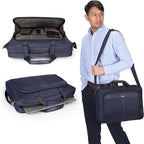 Targus Classic Slim Laptop Bag - Ergonomic Briefcase and Messenger Bag - Spacious Foam Padded for Laptops and Under
