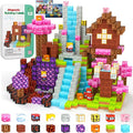 Magnetic Blocks Travel Magnetic Building Blocks Cubes - 100 PCS Tin Box Magnet Toys Set STEM Educational Stacking for Kids Ages 3 4 5 6 7 8 9 10 11 12 Year Old Boys Girls Birthday Christmas