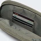 Pander Everywhere Belt Bag for Women, 5 Zipper Pockets Nylon Crossbody Fanny Pack Purse (Grey Sage).