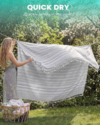Giant Huge Thin Boho Throw Blanket Turkish Beach Blanket Towel Jumbo Extra Large XL XXL Big Oversized Outdoor Picnic Accessories Airplane Travel Essentials Camping Gears Must Haves Yard Yoga Mat Grey