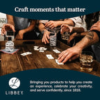 Libbey Samba Rocks and Tumbler Glass Cups Set of 16, All Purpose Everyday Drinking Glasses Set, Dishwasher Safe Modern Glassware Set for Events