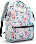 Kinmac Laptop Backpack for Women and Men, Large Capacity Travel Backpack for 15.6 inch Laptop Computer (Flowers)