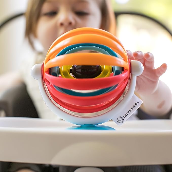 Baby Einstein Sticky Spinner BPA-Free High Chair Activity Toy, Ages 3 Months+