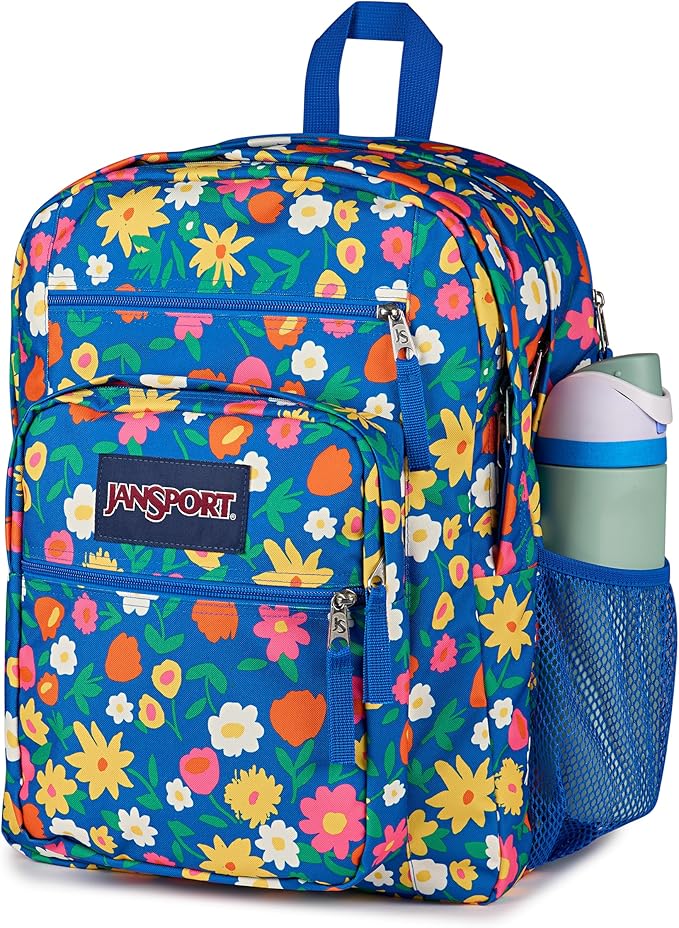 JanSport Laptop Backpack - Computer Bag with 2 Compartments, Ergonomic Shoulder Straps, 15” Laptop Sleeve, Haul Handle - Flower Market