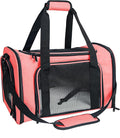 Soft Sided Carrier for Small Medium Cats Dogs,TSA Airline Approved Collapsible Travel Pet Carrier (Medium, Watermelon)