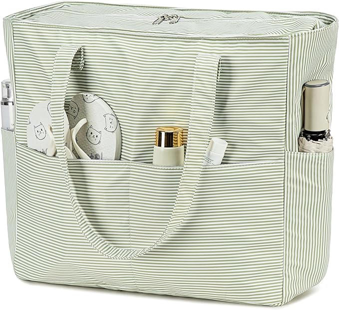 Bluboon Waterproof Beach Tote Pool Bags for Women Ladies Extra Large Carry On Bag With Wet Compartment for Weekender Travel