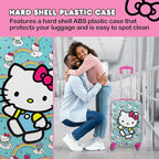 FUL Hello Kitty 21 Inch Kids Carry On Luggage, Hardshell Rolling Suitcase with Spinner Wheels, Multi