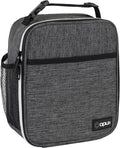 opux Premium Insulated Lunch Box, Soft School Lunch Bag for Kids Boys Girls, Leakproof Small Lunch Pail Men Women Work, Reusable Compact Cooler Tote Lunchbox for Office Adult, Charcoal