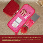 Mothers Day Gifts for Women Birthday Gifts for Women Teens Girls, Spa Gift Set Home Spa, 12 Pcs Rose Vanilla Bath Set, Self Care gifts Bag Makeup Cosmetic Bag, Spa Kit for Teenage Gift, Daughter Gift