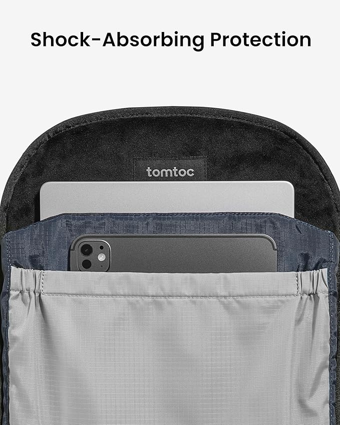tomtoc 16-Inch Laptop Backpack, 22L Lightweight Daypack, Protective Organized Work Bag for Office, Daily Commute, Weekends & Everyday Carry