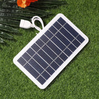Portable Solar Charger, 2W 5V Cell Phone Solar Charger USB Solar Panel for Camera Mobile Power Pack Outdoor Camping Emergency