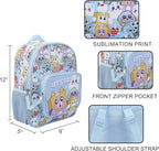Bioworld Lanky Box Character Group Shot 2-Piece Youth EVA Wheeled Youth Luggage & Travel Backpack Set