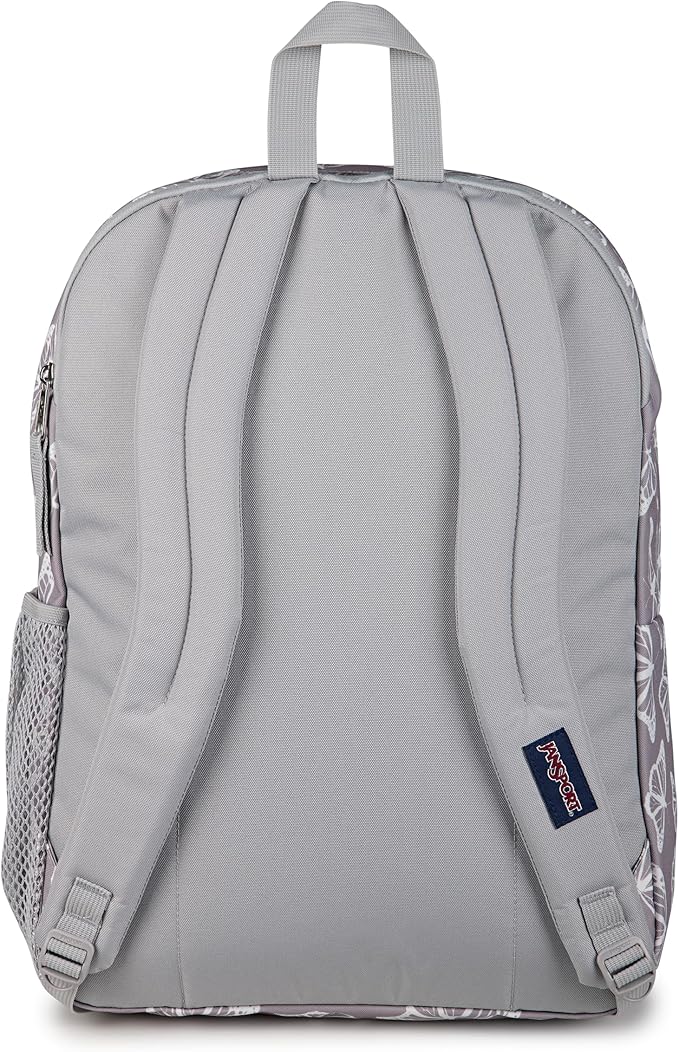 JanSport Laptop Backpack - Computer Bag with 2 Compartments, Ergonomic Shoulder Straps, 15” Laptop Sleeve, Haul Handle - Flutter By Grey