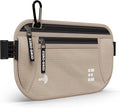 Money Belt for Secure Travel - RFID Blocking Slim Passport Holder - Hidden Waist Pouch for Cash, Credit Cards, Documents - Concealable Under Clothes, Water-Resistant Slim Fanny Pack for Men and Women