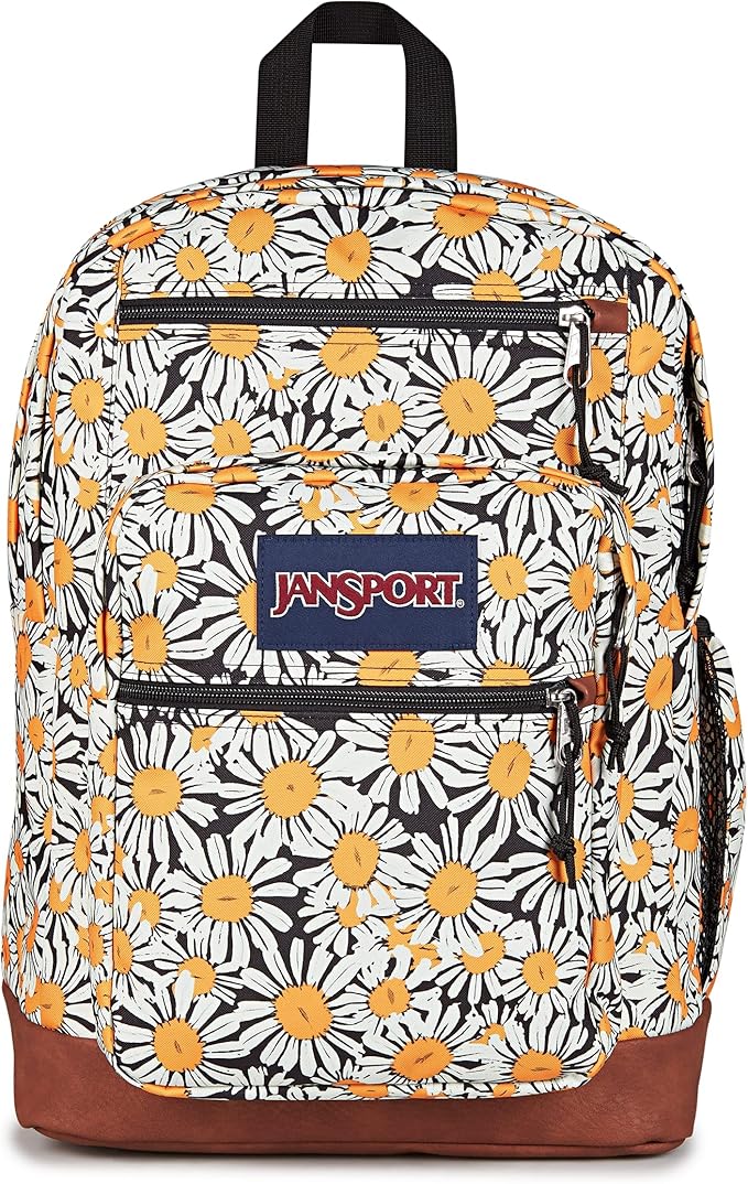 JanSport Cool Backpack with 15-inch Laptop Sleeve, Large Computer Bag Rucksack with 2 Compartments, Ergonomic Straps, Daisy Dreamscape