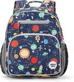 mibasies Boys Backpack 5-8: Lightweight Kids Backpacks Boys - Boy Bookbag for Elementary School - Galaxy LightGray