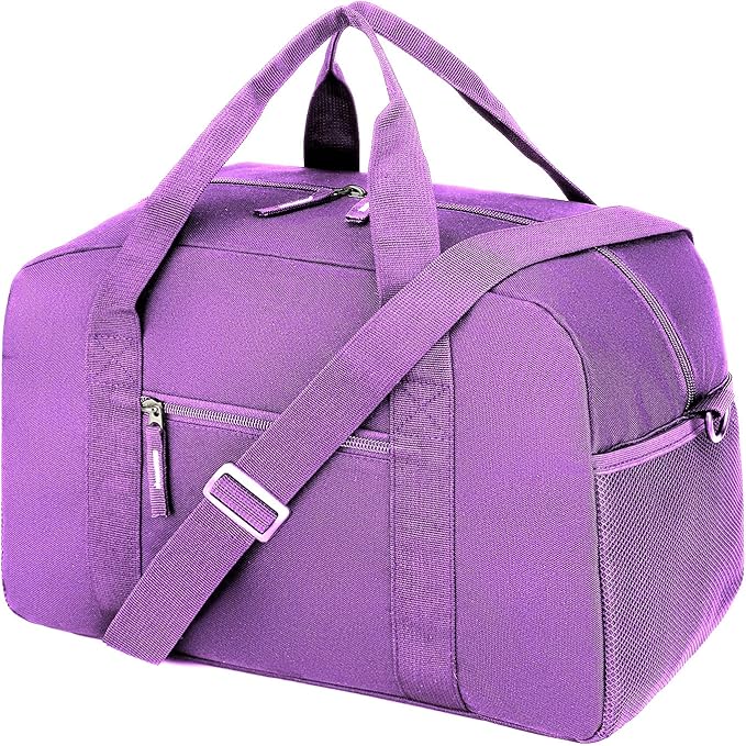 Uarition 14 inch Small Gym Bag for Men & Women, Mini Duffle Bag for Travel Sports, Lightweight Carry On Duffel Bag, Purple