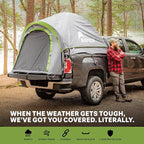 Napier Backroadz Truck Tent | Pickup Truck Bed Camping Tent | Rainfly for Water Protection | Sturdy and Spacious 2-Person Truck Tent | Easy 10-Minute Setup | Gray/Green
