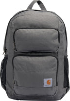 Carhartt 27L Single-Compartment Backpack, Durable Pack with Laptop Sleeve and Duravax Abrasion Resistant Base, Gray