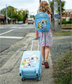 AI ACCESSORY INNOVATIONS Bluey Kids Luggage and Backpack Set - 18" Luggage Suitcase With Wheels, 13.75" Backpack