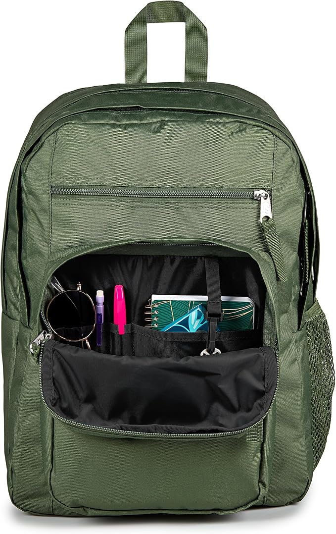 JanSport Laptop Backpack - Computer Bag with 2 Compartments, Ergonomic Shoulder Straps, 15” Laptop Sleeve, Haul Handle - Cargo Green