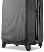 American Tourister Stratum XLT Expandable Hardside Luggage with Spinner Wheels, Jet Black, Carry-On 21-Inch