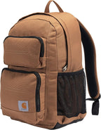 Carhartt 27L Single-Compartment Backpack, Durable Pack with Laptop Sleeve and Duravax Abrasion Resistant Base, Brown