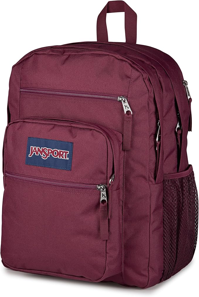 JanSport Laptop Backpack - Computer Bag with 2 Compartments, Ergonomic Shoulder Straps, 15” Laptop Sleeve, Haul Handle - Cherry Lacquer