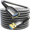 AINOPE USB Extension Cable,USB Extender,USB 3.0 Extension Cable, Male to Female Cord High Data Transfer Compatible with Webcam,USB Keyboard,Flash Drive,Hard Drive,Printer,10FT,Black