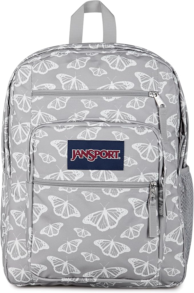 JanSport Laptop Backpack - Computer Bag with 2 Compartments, Ergonomic Shoulder Straps, 15” Laptop Sleeve, Haul Handle - Flutter By Grey