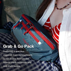 Ultralight Travel Waist Pack 2.5L, Large Water Resistant Fanny Pack for Men & Women.