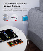 Fast Charger Block, GaN 6 Port USB C Charging Station Hub Cube, 100W Multiport Type C Wall Charger Power Strip Plug with PD+QC for iPhone 16 15 14 13 12 1 Pro Max XR XS 8 7, Samsun.g, iPad, Table