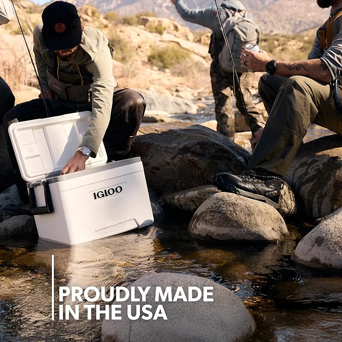 Igloo Marine Cooler | Insulated Hard Shell Ice Chest |Great for Fishing, Camping, Boating, & More