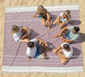 LANE LINEN Picnic Mat for Beach Vacation Essentials - Large Outdoor Blanket,Quick Dry and Pre-Washed, Soft Comfort, Perfect for Family Vacations, Park Relaxation, Sand Lounge – Wistful Mauve