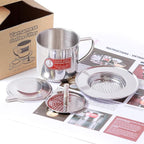 Vietnamese Coffee Filter Maker Press. Screw Down Phin Made in Vietnam. Authentic (2, Medium (8 oz)).