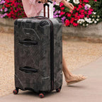 Traveler's Choice Maxporter II Polycarbonate Hardside Trunk with Spinner Wheels, Gray Camo, 31-Inch Large Trunk