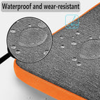 Hseok Laptop Shoulder Bag 13-14 inch Shockproof Water-Resistant HandBag with Small Case Compatible with MacBook Pro/Neo 14" M5/M4/M3/M2/M1, Mac Air/Pro 13.3", XPS 13/14, Most 13"-14" PC,Gray-orange