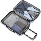 Samsonite Omni 2 Hardside 2 Piece Set - Includes Global Carry-On & Large Checked Suitcases - 360° Dual Spinner Wheels - Integrated TSA Lock & Expansion - Amazon Exclusive - Pale Blue