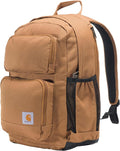 Carhartt 28L Dual-Compartment Backpack, Durable Pack with Laptop Sleeve and Duravax Abrasion Resistant Base, Carhartt Brown