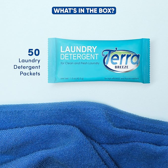 Laundry Detergent Powder - 1.5 oz Individually Wrapped Packet (Case of 50)