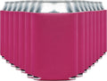 Blank Beer Can Coolers Sleeves (14-Pack) Soft Insulated Beer Can Cooler Sleeves - HTV Friendly Plain Can Sleeves for Beer Cans & Bottles - Blanks for Vinyl Projects Wedding Favors & Gifts (Raspberry)